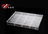 12 Grids Rectangle Bracelet Display Plastic Box with Square Corner