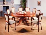 Luxury Star Hotel Wooden Restaurant Furniture/European Style Dining Furniture Set/Luxury Table and Chair with Carving Flower (GLD-039)