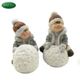 Ceramic Crafts Boys and Girls Christmas Creche Figurines