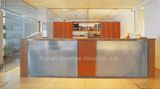 Mirror Salon Glass Reception Desk (LT-E409)