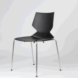ANSI/BIFMA High Quality Stacking Stainless Steel Plastic Restaurant Chair