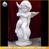 China White Marble Garden Angel Sculpture