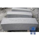 G654 Dark Grey Flamed Kerbstone