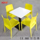 Rectangular Livning Room Furniture Solid Surface Dining Table