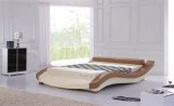 Home Furniture Contemporary King Size Leather Bed