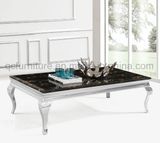 Black Marble Top Rectangle Table Marble Coffee Table