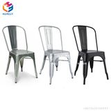 Modern Tolix Distressed Metal Indoor Industrial Side Chair