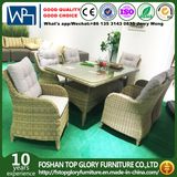 Wicker Furniture Rattan Dining Sets Wicker Set Table with Glass Top (TG-HL28)