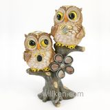 Souvenir Resin High Quality Table Christmas Decoration Owl Sculpture Made in China