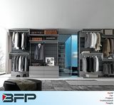 Modern PVC Walk in Closet Bedroom Wardrobe