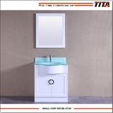 Tempered Glass Vanity Top Single Basin Bathroom Vanity T9229-30W