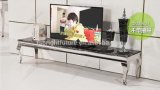 Hot Sales Morden Metal Ltd TV Stand with Marble Top