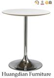 Round Bar High Table Laminated Table with Metal Leg Table Matching Bar Stool HD888