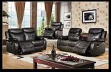 Living Room Furniture Casual Motion Recliner Promotional Sofa with Tray Table, Brown