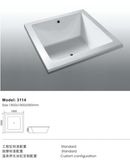 Top Selling Deluxe Insert Acrylic Bathtub