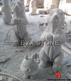 Granite Mole&Totoro Animal Stone Sculpture for Garden Decoration