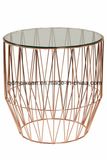 Retro Wire Iron Wire Table Glass Tea Table (M-X3698)