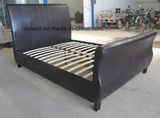 PU Platform Double Bed Bedroom Furniture (OL17166)