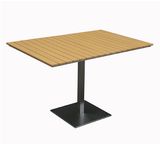 Plastic Timber Rectangular Outdoor Dining Table (DCT-15570)