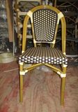 Aluminum Frame Bamboo Looking French Bistro Rattan Chairs (BC-08001BR)