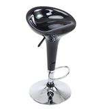 Black Colorful Plastic Swivel Bar Stool