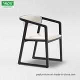 Solid Wood Dining Chair with PU Leather Cushion Seat Armchair