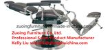 Stainless Steel Framed Salon Chair Height Adjusted by The Pump Hair Beauty Furniture