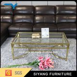 Stainless Steel Square Marble Side Coffee Table