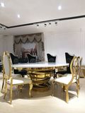 Middle East Metal Frame MDF Top Dining Table Wedding Table