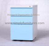 Metal Mobile File Cabinet with Lock and Drawers
