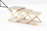 Hot Sale Titanium+Marble Side Table