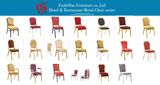 Metal Frame Cloth Cushion/Back Banquet Chair