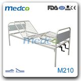 Metal Power Coated Steel Hospital 2 Cranks Patient Nursing Beds