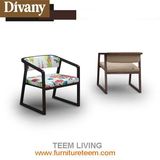 Solid Wood Fabric Dining Chair