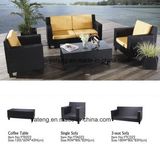 Outdoor Furniture Garden Patio Sofa Set Synthetic Rattan Woven All Weather Sofa Set (YT022)