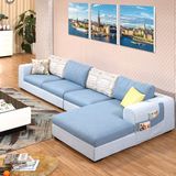 Customized Logo Printed Promotional Latest Design Hall Sofa Set