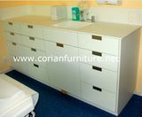 Clear Corian Solid Surface Hospital Doctor Office Cabinets