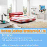 Red Color Leathe Bed for Girls