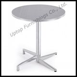 Bistro Used Stainless Steel Folding Round Table (SP-MT001)