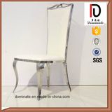 Dining Room Furniture Stainless Steel Base White Wedding Chairs for Sale