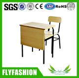 Education Furniture Single Student Table with Chair (SF84S)