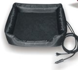 Black Pet Bed with Heated Pad/ Cat Bed/Warmer Bed