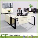Modern Computer Desk, Executive Office Table White & Wooden (CD-89912)