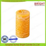 Home Decoration China Professional Produce Household Use Scented Yellow Pillar Candle