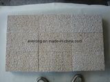 Yellow Granite G682 Misty Yellow Cubestone, Cobblestone, Granite Tumbled Cobble with Bush Hammerd Surface