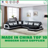 Modular U Shape Leather Wooden Sofa with Louder Speaker