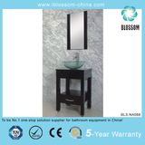 MDF Body Ceramic Basin Silver Mirror Bathroom Vanity (BLS-NA088)