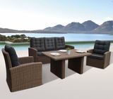 Outdoor Patio Rattan Wicker Garden Dynasty Home Hotel Office Outdoor Sofa (J471)