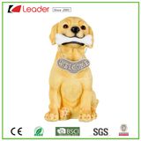 Hot Adorable Polyresin Welcome Dog Puppy Garden Statue Ornament for Outdoor Decoration