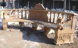 Stone Marble Antique Garden Chair for Garden Ornament (QTC033)